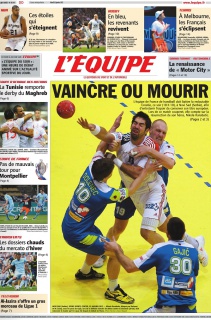 L'Equipe edition du 24 Janvier 2012