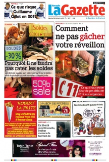 La Nouvelle Gazette de Charleroi Du 30 Decembre 2011