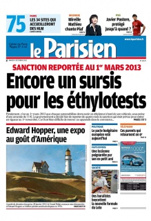 Le Parisien + Cahier de Paris du 09 Octobre 2012