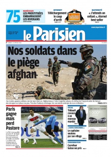 Le Parisien et cahier de paris edition du 21 Janvier 2012